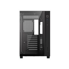   ID-Cooling Számítógépház - VIEW 510 (ablakos, venti nélkül, BTF, ATX, USB3.0, 1xUSB-C, fekete)