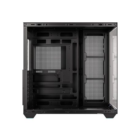 ID-Cooling Számítógépház - VIEW 510 (ablakos, venti nélkül, BTF, ATX, USB3.0, 1xUSB-C, fekete)