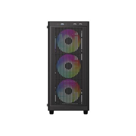 ID-Cooling Számítógépház - WARE 310 ARGB (ablakos, 4x12cm A-RGB, ATX, USB3.0, 1xUSB-C, 1xUSB2.0, fekete)