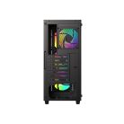 ID-Cooling Számítógépház - WARE 310 ARGB (ablakos, 4x12cm A-RGB, ATX, USB3.0, 1xUSB-C, 1xUSB2.0, fekete)
