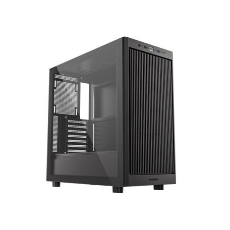 ID-Cooling Számítógépház - WARE 510 (ablakos, venti nélkül, ATX, USB3.0, 1xUSB-C, 1xUSB2.0, fekete)