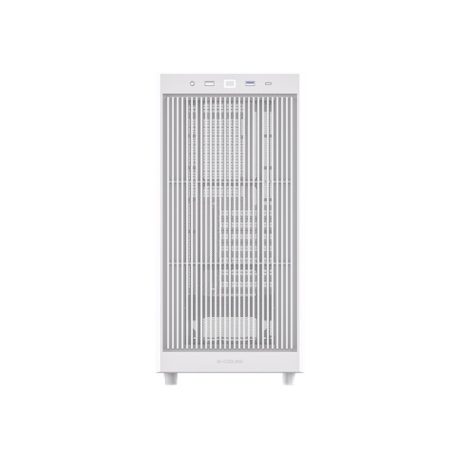 ID-Cooling Számítógépház - WARE 510 WH (ablakos, venti nélkül, ATX, USB3.0, 1xUSB-C, 1xUSB2.0, fehér)