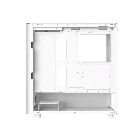 ID-Cooling Számítógépház - WARE 510 WH (ablakos, venti nélkül, ATX, USB3.0, 1xUSB-C, 1xUSB2.0, fehér)