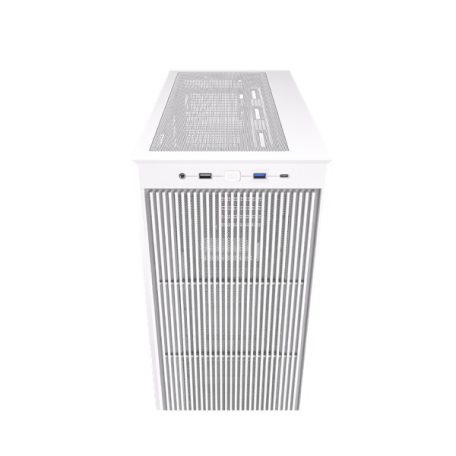 ID-Cooling Számítógépház - WARE 510 WH (ablakos, venti nélkül, ATX, USB3.0, 1xUSB-C, 1xUSB2.0, fehér)