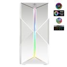 Spirit of Gamer Számítógépház - CLONE 3 White (fekete, ablakos, 2x12cm ventilátor, alsó táp,  ATX, 1xUSB3.0, 2xUSB2.0)