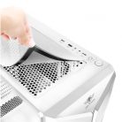 Spirit of Gamer Számítógépház - CLONE 3 White (fekete, ablakos, 2x12cm ventilátor, alsó táp,  ATX, 1xUSB3.0, 2xUSB2.0)