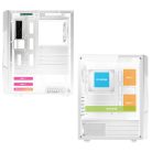 Spirit of Gamer Számítógépház - CLONE 3 White (fekete, ablakos, 2x12cm ventilátor, alsó táp,  ATX, 1xUSB3.0, 2xUSB2.0)