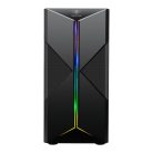 Spirit of Gamer Számítógépház - CLONE 3 Black (fekete, ablakos, 2x12cm ventilátor, alsó táp,  ATX, 1xUSB3.0, 2xUSB2.0)