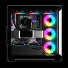 Spirit of Gamer Számítógépház - SPARK Black (fekete, ablakos, 6x12cm ventilátor, alsó táp,  ATX, 2xUSB3.0, 1xUSB-C)