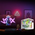 Spirit of Gamer Számítógépház - VIPER CRX White (fekete, ablakos, 6x12cm ventilátor, alsó táp,  ATX, 1x USB-C, 2x USB-A)