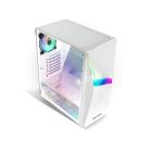Spirit of Gamer Számítógépház - CLONE 4 White (fekete, ablakos, 2x12cm ventilátor, alsó táp,  ATX, 1xUSB3.0, 2xUSB2.0)
