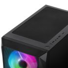 Spirit of Gamer Számítógépház - Rogue VII RGB (fekete, ablakos, 6x12cm ventilátor, alsó táp,  mATX, 1xUSB3.0, 2xUSB2.0)