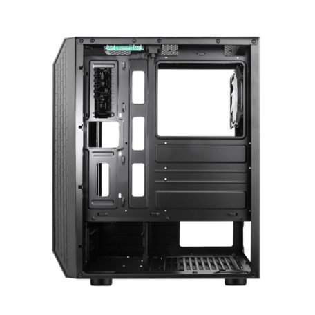 Spirit of Gamer Számítógépház - Rogue VI RGB (fekete, ablakos, 4x12cm ventilátor, alsó táp,  ATX, 1xUSB3.0, 2xUSB2.0)