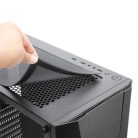 Spirit of Gamer Számítógépház - Rogue V RGB (fekete, ablakos, 2x12cm ventilátor, alsó táp,  ATX, 1xUSB3.0, 2xUSB2.0)