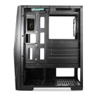 Spirit of Gamer Számítógépház - Rogue V RGB (fekete, ablakos, 2x12cm ventilátor, alsó táp,  ATX, 1xUSB3.0, 2xUSB2.0)