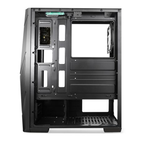 Spirit of Gamer Számítógépház - Rogue V RGB (fekete, ablakos, 2x12cm ventilátor, alsó táp,  ATX, 1xUSB3.0, 2xUSB2.0)
