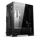 Spirit of Gamer Számítógépház - Rogue V RGB (fekete, ablakos, 2x12cm ventilátor, alsó táp,  ATX, 1xUSB3.0, 2xUSB2.0)
