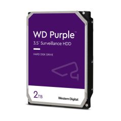   Western Digital Belső HDD 3.5" 2TB - WD23PURZ (5400rpm, 256MB puffer, SATA3 - Purple (biztonságtechnikai rögzítőkbe is))