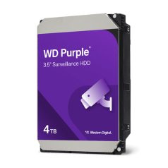   Western Digital Belső HDD 3.5" 4TB - WD44PURZ (5400rpm, 128MB puffer, SATA3 - Purple (biztonságtechnikai rögzítőkbe is))