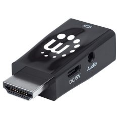  Manhattan Kábel átalakító - HDMI to VGA Micro Converter, Fekete