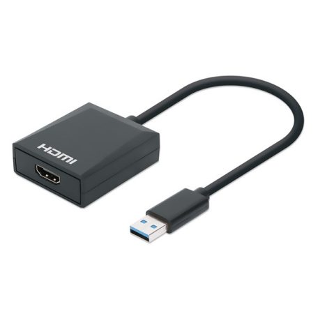 Manhattan Kábel átalakító - USB-A to HDMI Adapter, USB 3.0, 1080p