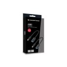 Conceptronic Kábel - ABBY11B (USB-C to USB-A, fekete) 2db/csomag