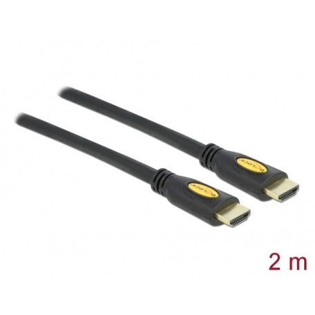 Delock Kábel - 82583 (HDMI -> HDMI, Ethernettel, apa-apa, 4K, 2m)