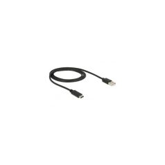   Delock Kábel - 83600 (USB Type-C -> USB-A 2.0, Max.: 480 Mb/s, fekete, 1m)