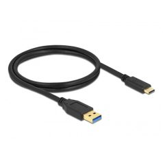   Delock Kábel - 83870 (USB Type-C -> USB-A 3.1 Gen2, Max.: 10 Gb/s, fekete, 1m)