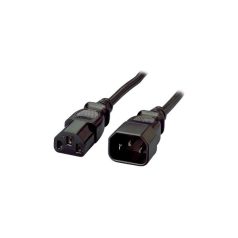   Equip Tápkábel - 112100 (PC tápkábel hosszabbító, IEC 320, fekete, 1,8m)
