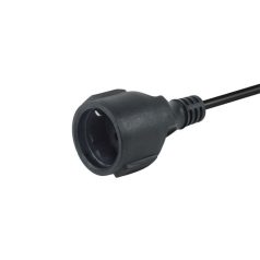  Equip Tápkábel - 112106 (PC tápkábel hosszabbító, C14 to CEE 7/3, fekete, 25cm)