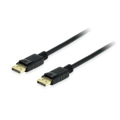   Equip Kábel - 119253 (DisplayPort1.4 kábel, 8K/60Hz, apa/apa, fekete, 3m)