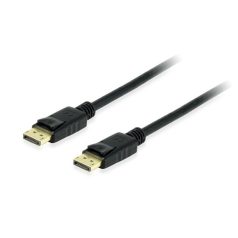   Equip Kábel - 119256 (DisplayPort1.4 kábel, 8K/60Hz, apa/apa, fekete, 10m)