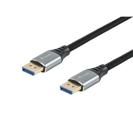 Equip Kábel - 119281 (Premium, DisplayPort2.1 kábel, 4K/240Hz, apa/apa, fekete, 1m)
