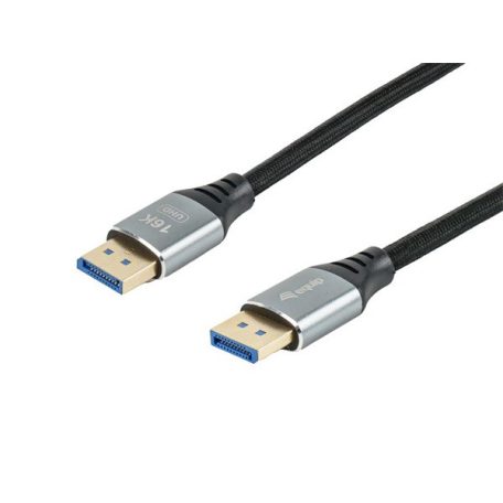 Equip Kábel - 119281 (Premium, DisplayPort2.1 kábel, 4K/240Hz, apa/apa, fekete, 1m)