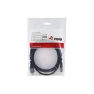 Equip Kábel - 119282 (Premium, DisplayPort2.1 kábel, 4K/240Hz, apa/apa, fekete, 2m)