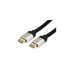   Equip Kábel - 119380 (HDMI2.1 kábel, apa/apa, 8K/60Hz, eARC, VRR, QMS, QFT, ALLM, DSC, aranyozott, 1m)