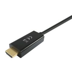   Equip Átalakító Kábel - 119390 (DisplayPort - HDMI kábel, apa/apa, 2m)