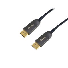   Equip Kábel - 119441 (Aktív, DisplayPort 1.4, apa/apa, 8K/60Hz, HDCP/HDR/DSC/MST, aranyozott, 15m)
