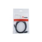 Equip Átalakító Kábel - 128343 (USB-C 3.2 Gen1 to USB-A, apa/apa, fekete, 0,25m)