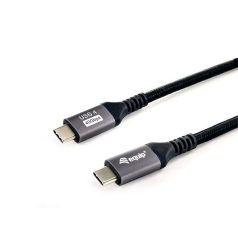   Equip Kábel - 128383 (USB-C 4 Gen1 to USB-C, apa/apa, fekete, 2m)