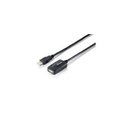   Equip Kábel - 133336 (Aktív, USB2.0, A-A hosszabbítókábel, apa/anya, duplán árnyékolt, 5m)