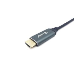   Equip Kábel - 133416 (USB-C to HDMI, apa/apa, 4K/60Hz, aluminium burkolat, 2m)