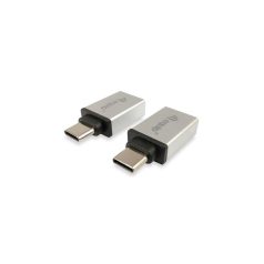   Equip Átalakító - 133473 (USB-C -> USB-A átalakító, apa/anya, ezüst)