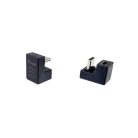 Equip Átalakító - 133476 (USB-C -> USB-C átalakító, apa/anya, fekete) 2db/csomag