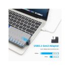Equip Átalakító - 133476 (USB-C -> USB-C átalakító, apa/anya, fekete) 2db/csomag