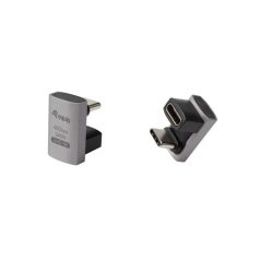   Equip Átalakító - 133477 (USB-C 4 -> USB-C 4 átalakító, apa/anya, fekete) 2db/csomag