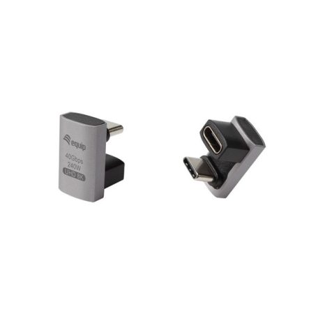 Equip Átalakító - 133477 (USB-C 4 -> USB-C 4 átalakító, apa/anya, fekete) 2db/csomag