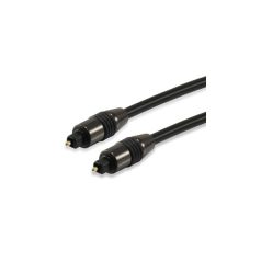   Equip kábel - 147922 (Toslink(optikai),  SPDIF, apa/apa, aranyozott csatlakozó, fekete, 3m)