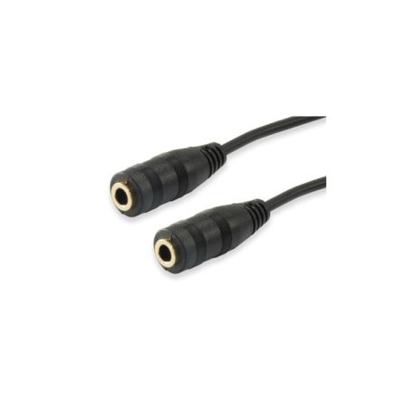 Equip kábel - 147941 (Audio elosztó, 3,5mm Jack, 2x bemenet, 1x kimenet, fekete, 13cm)